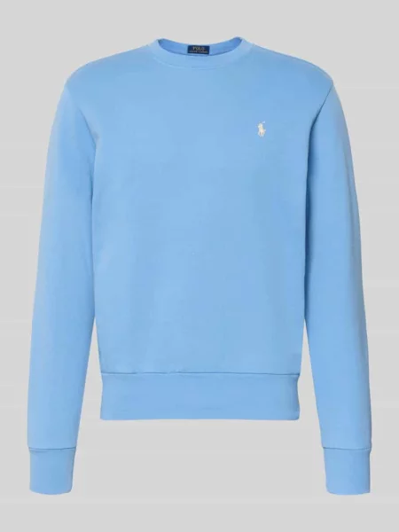 Bluza o kroju relaxed fit z czystej bawełny Polo Ralph Lauren błękitna