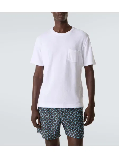 Polo Fedeli din material terry alb