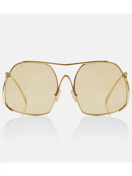 Ochelari de soare Miu Miu auriu