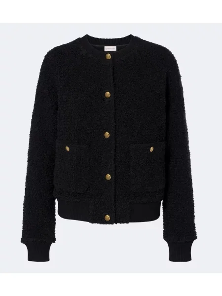 Bouclé cardigan Moncler negru