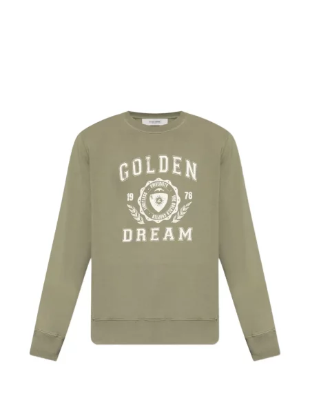 Hanorac Golden Goose zdrențuiți verde