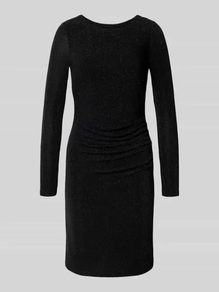 Sukienka koktajlowa o kroju slim fit z efektem błyszczącym Jake*s Cocktail czarna