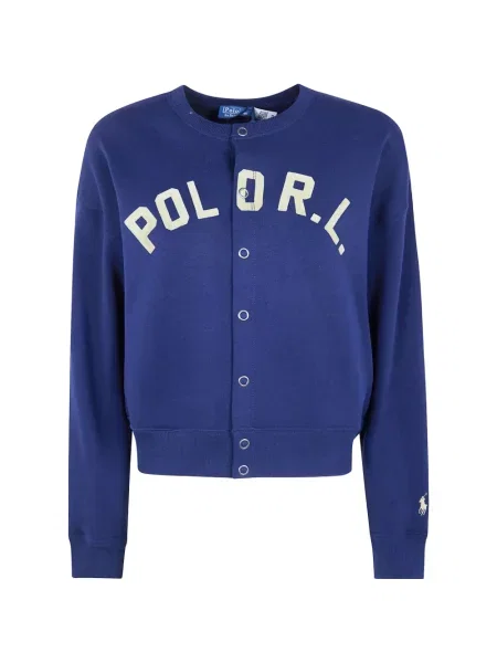 Mikina Polo Ralph Lauren s potiskem modrá