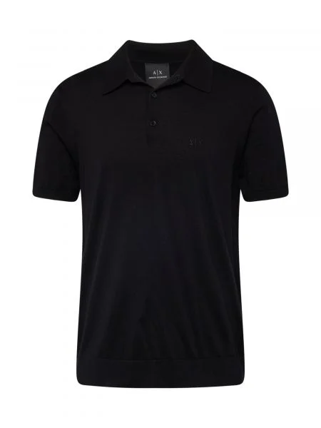 Armani Exchange Tenisz póló fekete