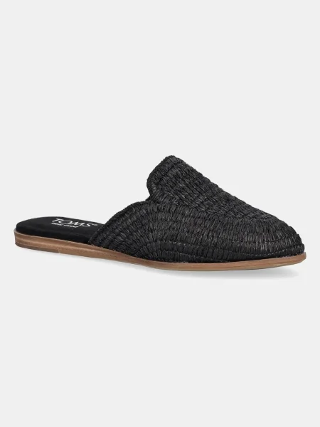 Toms papuci RAFFIA negru