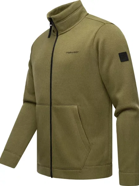 Ragwear Tepláková bunda Fabbian olivová čierna