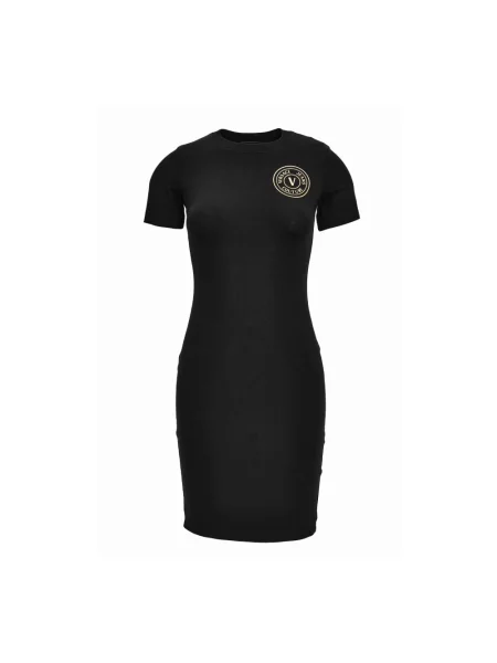 Mała mały sukienka jeansowa Versace Jeans Couture czarna