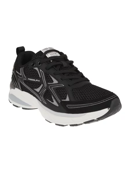 Sneakersy Fessura skórzane czarne