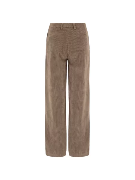 Pantaloni F.it de catifea cord maro