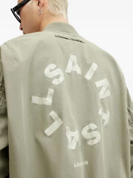 Geacă bomber Allsaints verde