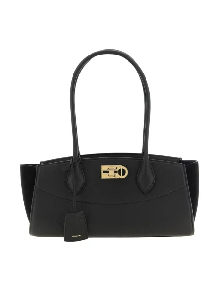 Torebka Ferragamo skórzana czarna
