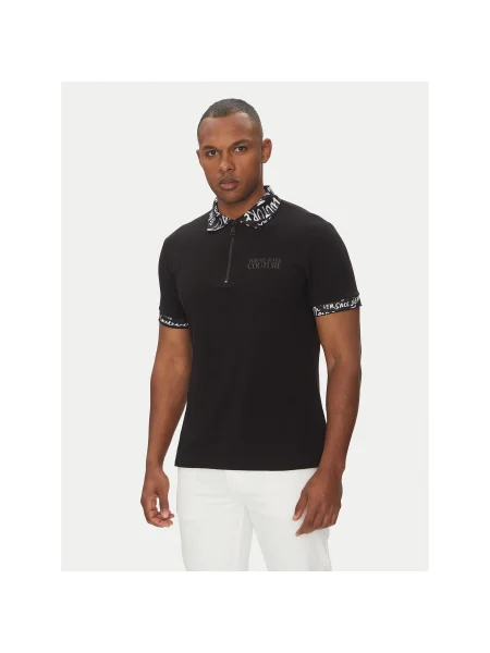 Versace Jeans Couture Pólóing Regular Fit fekete