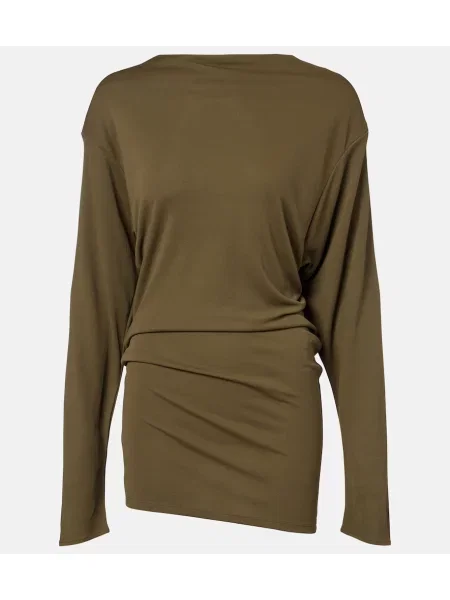 Rochie Jacquemus din jerseu verde