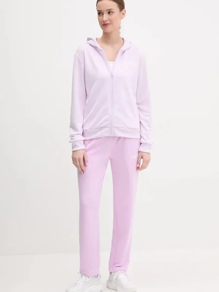 Анцуг adidas Linear дамски лилаво виолетово