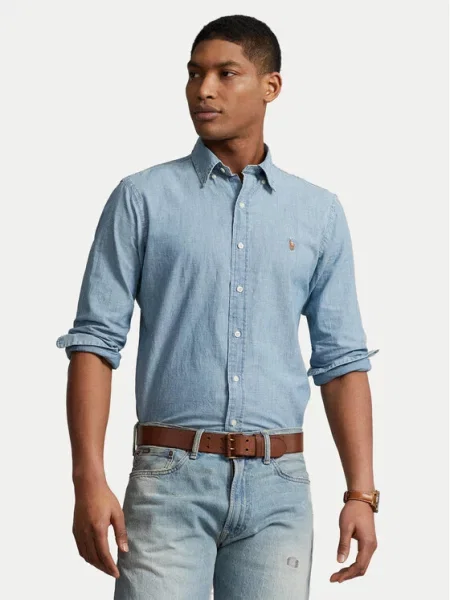 Polo Ralph Lauren Джинсова сорочка Голубий Custom Fit