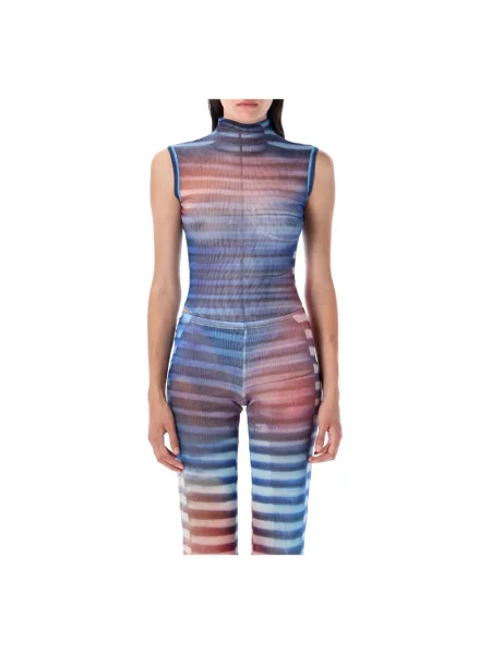 Top Jean Paul Gaultier niebieski