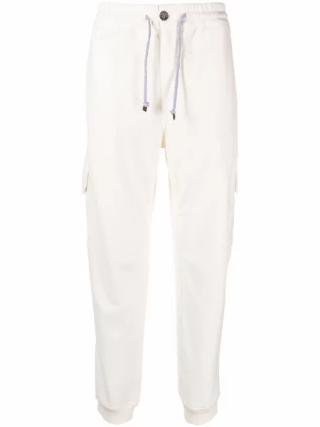 Cargo kalhoty Brunello Cucinelli bílé