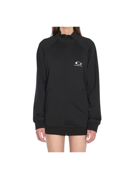 Bluza rozpinana Balenciaga z logo czarna