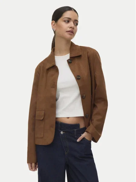 VERO MODA Geacă de primăvară-toamnă VMJose coniac maro