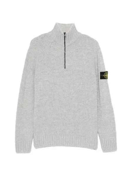 Pulover Stone Island cu strasuri gri