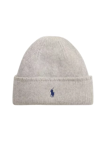 Czapka Polo Ralph Lauren wełniana szara