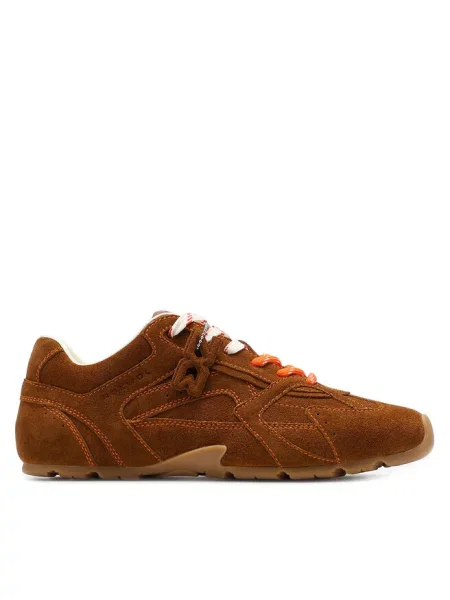 Sneakersy Nokwol brązowe
