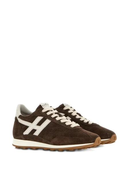 Sneakerși Hogan din piele de căprioară maro