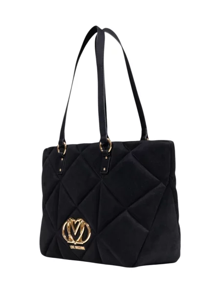 Torebka Love Moschino zamszowa czarna