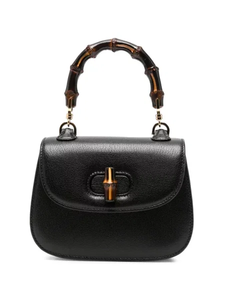 Geantă shopper Gucci din bambus negru
