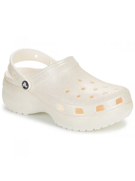 Natikače Crocs s platformom bijela