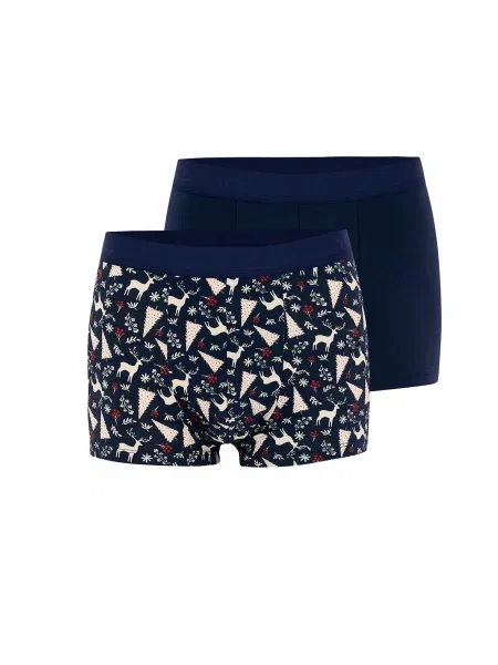 Dagi Dolge spodnjice bež / mornarska / krvavo rdeča bela