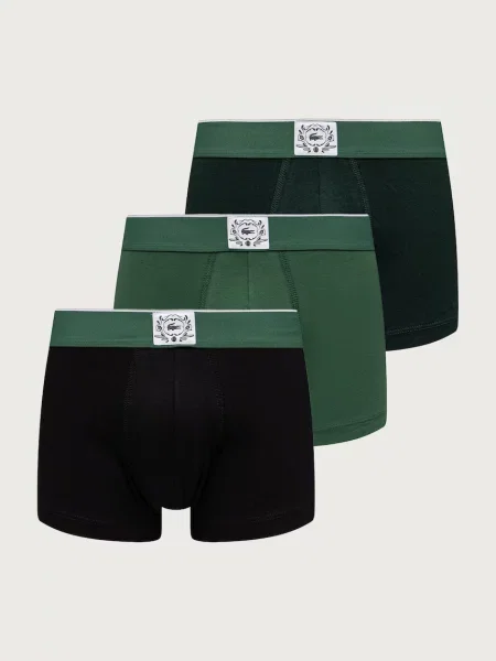 Lacoste bokserki dopasowane z zielone
