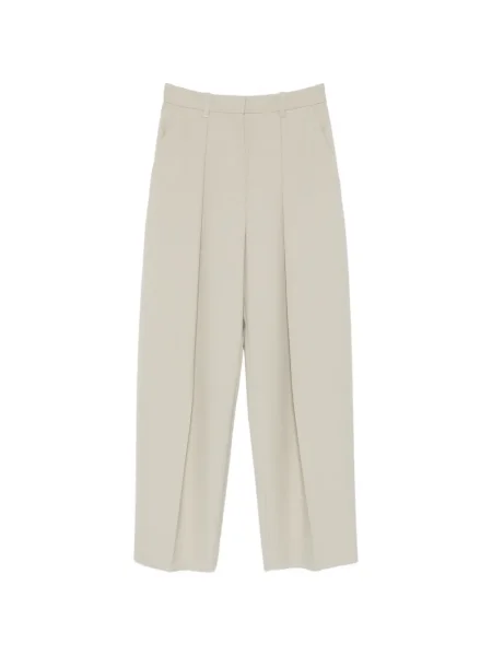 Pantaloni Victoria Beckham plisate verde