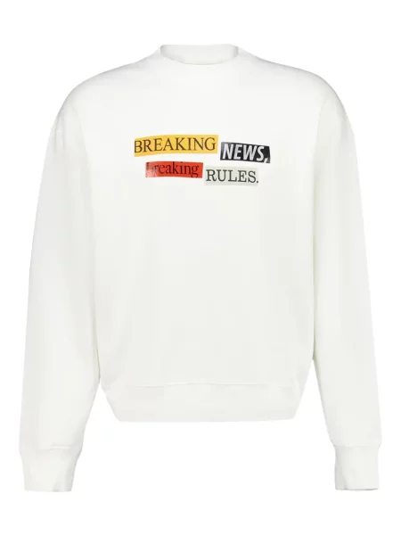 Hanorac crewneck Palm Angels alb