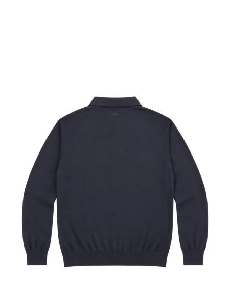Tricou polo Paul & Shark de lână albastru