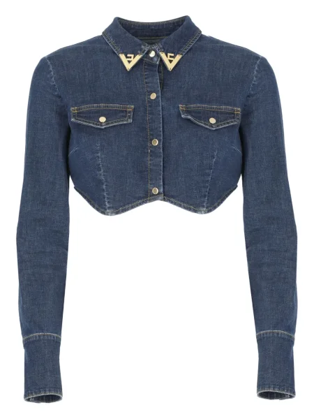 Cropp top Elisabetta Franchi albastru