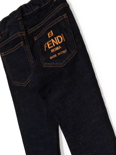 Jeansy dziecięce Fendi niebieskie