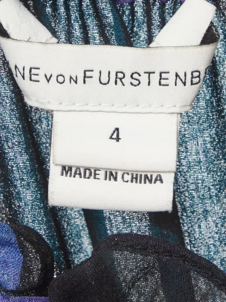 Μάξι φόρεμα Dvf Diane Von Furstenberg με σχέδιο με αφηρημένο print μπλε