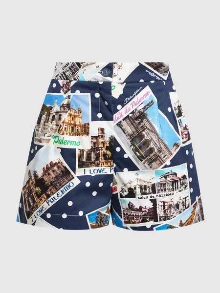 Шорты Dolce&gabbana с принтом синие