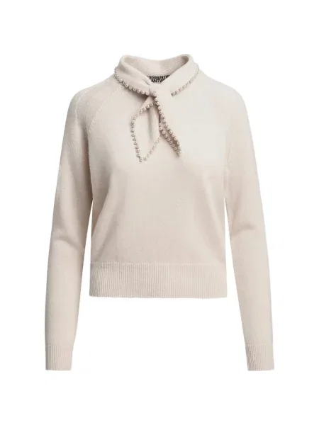 Pulover Essentiel Antwerp cu perle cu legături