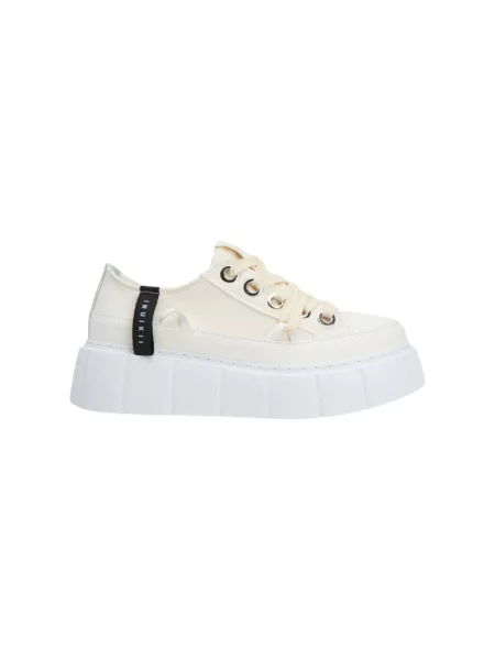Sneakersy Inuikii płócienne białe