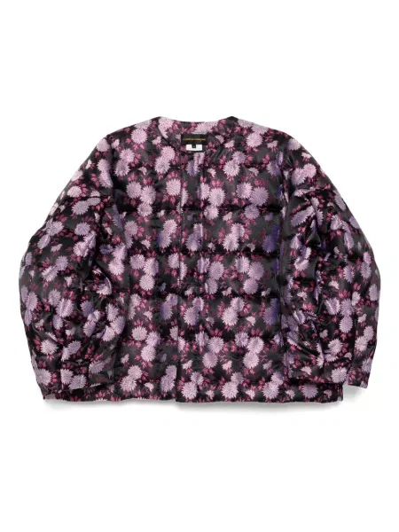 Geacă cu puf Comme Des Garçons cu model floral negru