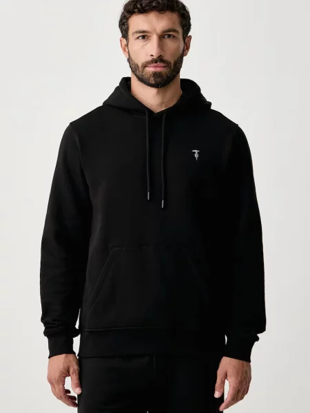 Trussardi hanorac cu glugă pentru bărbați din negru