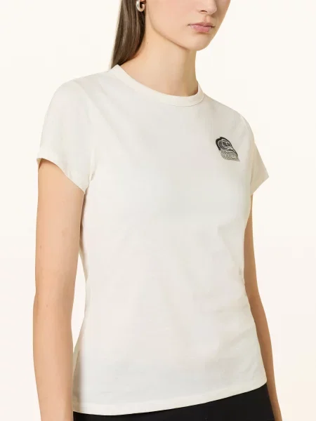 T-shirt o kroju Slim Fit z czystej bawełny Boss Orange biała