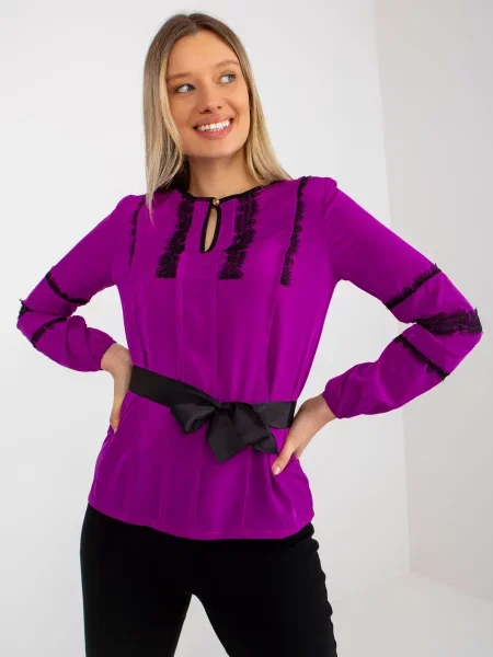 Bluză Fashionhunters violet