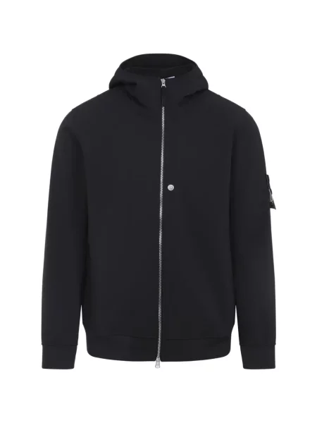 Softshellová bunda Stone Island s kamínky černá