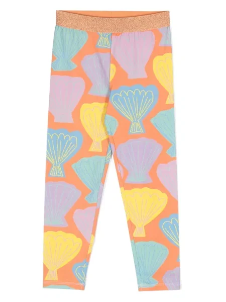 Legginsy dziecięce Stella Mccartney pomarańczowe