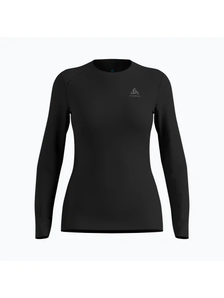 Bluză termică pentru femei ODLO Fundamentals Active Warm Bl Top Crew Neck black negru