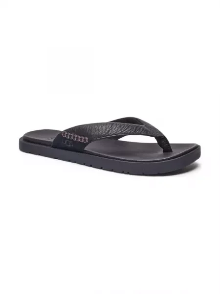 Șlapi Ugg din piele negru