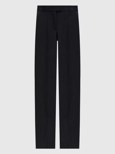 Брюки Alexander Mcqueen в полоску синие